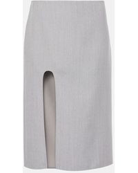 Stella McCartney - Bleistiftrock Aus Wolle - Lyst