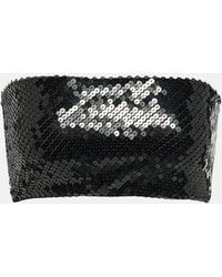 Rick Owens - Lilies Sequined Bandeau Top - Lyst