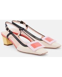 Roger Vivier - Belle Vivier 45 Patent Leather Slingback Pumps - Lyst