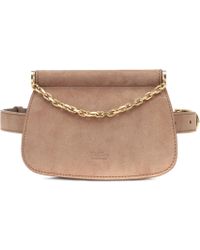 Max Mara Harper Suede Belt Bag - Brown