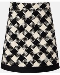 Valentino - Cotton And Wool-Blend Tweed Miniskirt - Lyst