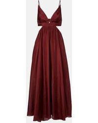Zimmermann - Wanderlust Cutout Silk Maxi Dress - Lyst