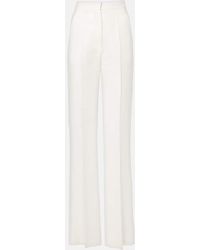 Max Mara - Aversa High-Rise Linen Wide-Leg Pants - Lyst