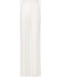 Max Mara - Pantalones Anchos Aversa De Lino - Lyst