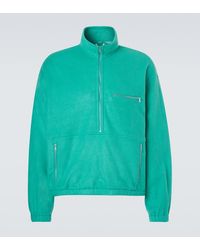 AURALEE - Silk Fleece Half-Zip Sweater - Lyst
