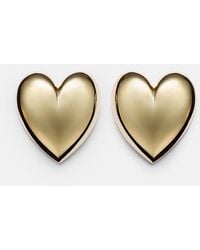 Jennifer Fisher - Puffy Heart-Plated Earrings - Lyst