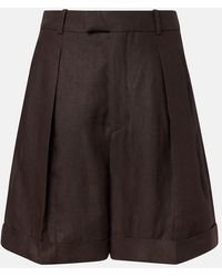 Loro Piana - Combray Linen Bermuda Shorts - Lyst