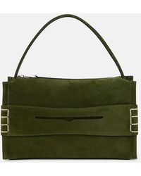 JW Anderson - Schultertasche Loafer Small Aus Veloursleder - Lyst