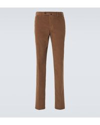 Incotex - Cotton Corduroy Straight Pants - Lyst