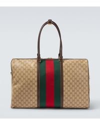 Gucci - Gg Web Stripe Medium Duffel Bag - Lyst
