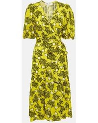 Diane von Furstenberg - Didi Printed Cotton Minidress - Lyst