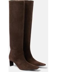 KHAITE - Ona 55 Suede Knee-High Boots - Lyst