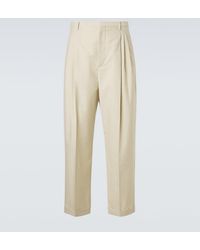 Bottega Veneta - Wool And Cotton Gabardine Suit Pants - Lyst