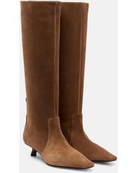 Brunello Cucinelli - Bottes Monili En Daim - Lyst
