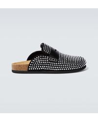 JW Anderson - Embellished Leather Slippers - Lyst
