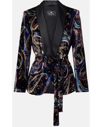 Etro - Velvet Blazer - Lyst