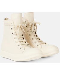 Rick Owens - High-Top Sneakers Aus Leder - Lyst