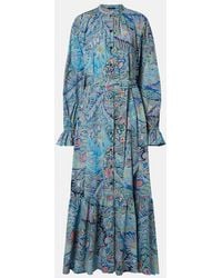 Etro - Paisley Cotton-Blend Shirt Dress - Lyst