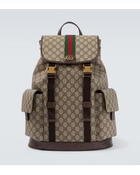 Gucci - Ophidia Gg Canvas Large Backpack - Lyst
