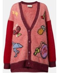 ALÉMAIS - Court Embroidered Wool-Blend Cardigan - Lyst