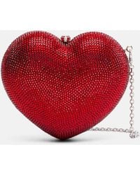 Judith Leiber - Clutch L'Amour Petit Coeur Mit Kristallen - Lyst