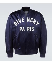 Givenchy - Cotton Satin Zipped Blouson - Lyst