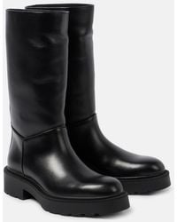 The Row - Nobilis Tr Leather Boots - Lyst