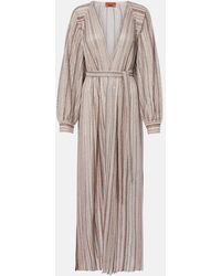 Missoni - Striped Lame Wrap Cardigan - Lyst