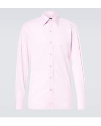 Tom Ford - Camisa En Popelin De Algodon - Lyst