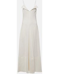 Proenza Schouler - Ruby Linen-Blend Midi Dress - Lyst