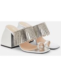 NODALETO - Preston Embellished Leather Sandals - Lyst