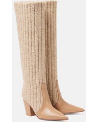 Gianvito Rossi - Stiefel Mit Leder - Lyst