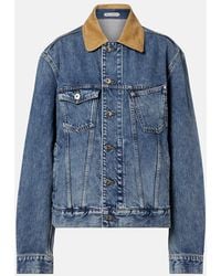 JW Anderson - Corduroy-Trimmed Denim Jacket - Lyst
