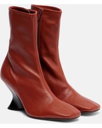 Dries Van Noten - Ankle Boots 75 Aus Leder - Lyst