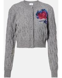 Erdem - Cardigan Aus Einem Wollgemisch - Lyst