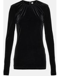 TOTEME - Gathered Velvet Top - Lyst