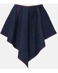 Alaïa - Triangle Denim Skirt - Lyst