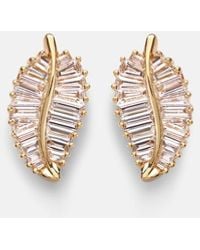 Anita Ko - Small 18Kt Earrings With Diamonds - Lyst