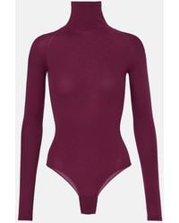 Alaïa - Body De Cuello Alto - Lyst