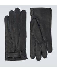 ZEGNA - Guantes De Piel Grabados - Lyst
