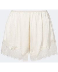 Citizens of Humanity - Lace-Trimmed Satin Shorts - Lyst