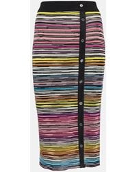 Missoni - High-rise Wool-blend Midi Skirt - Lyst