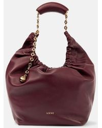 Loewe - Squeeze Small Leather Shoulder Bag - Lyst