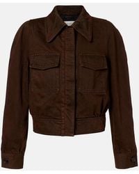 Dries Van Noten - Cropped Denim Jacket - Lyst