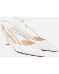 Gianvito Rossi - Bridal Ascent 55 Leather Slingback Pumps - Lyst