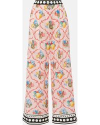 Dolce & Gabbana - Pantalon ample Capri imprime en coton - Lyst