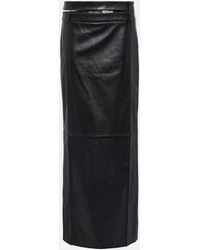 The Mannei - Ararat Low-rise Leather Maxi Skirt - Lyst