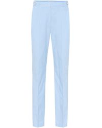 Gabriela Hearst Thompson Mid-rise Flared Virgin Wool Pants Slacks and Chinos Full-length trousers Womens Clothing Trousers 