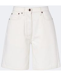 Prada - Denim Bermuda Shorts - Lyst