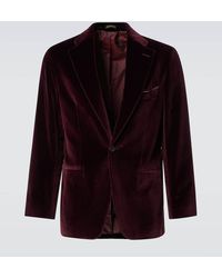 Rubinacci - Blazer De Terciopelo De Algodon - Lyst